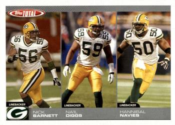 2004 Topps Total #287 Nick Barnett / Na'il Diggs / Hannibal Navies Front