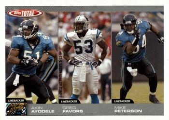 2004 Topps Total #290 Akin Ayodele / Greg Favors / Mike Peterson Front