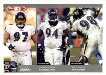 2004 Topps Total #308 Kelly Gregg / Marques Douglas / Anthony Weaver Front
