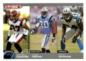 2004 Topps Total #310 Artrell Hawkins / Mike Minter / Ricky Manning Front
