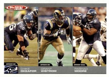 2004 Topps Total #326 Chike Okeafor / Grant Wistrom / Rashad Moore Front