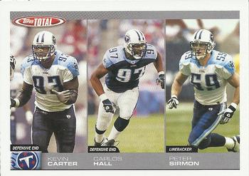 2004 Topps Total #305 Kevin Carter / Carlos Hall / Peter Sirmon Front