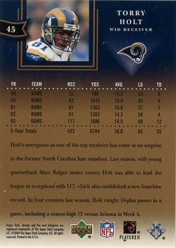 2004 Upper Deck Diamond Collection All-Star Lineup #45 Torry Holt Back
