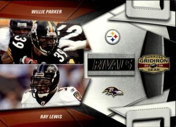 2009 Donruss Gridiron Gear - Rivals Silver #10 Willie Parker / Ray Lewis Front