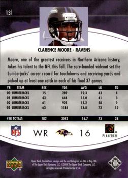 2004 Upper Deck Foundations #131 Clarence Moore Back