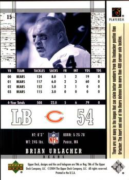 2004 Upper Deck Legends #15 Brian Urlacher Back