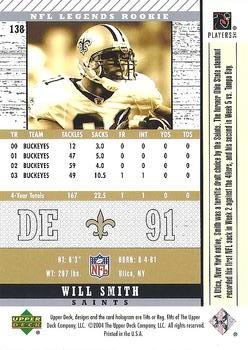 2004 Upper Deck Legends #138 Will Smith Back