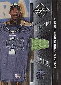 2009 Donruss Limited - Draft Day Combos #3 Aaron Curry Front