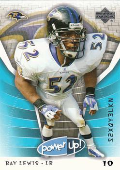 2004 Upper Deck Power Up #9 Ray Lewis Front