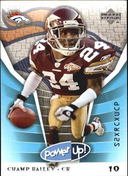2004 Upper Deck Power Up #28 Champ Bailey Front