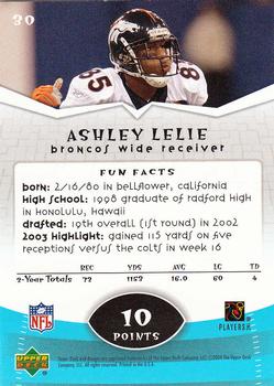 2004 Upper Deck Power Up #30 Ashley Lelie Back