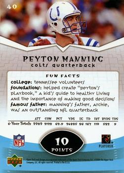 2004 Upper Deck Power Up #40 Peyton Manning Back