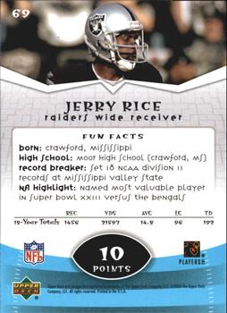 2004 Upper Deck Power Up #69 Jerry Rice Back