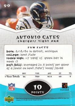 2004 Upper Deck Power Up #80 Antonio Gates Back