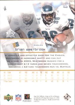 2004 Upper Deck Reflections #75 Brian Westbrook Back