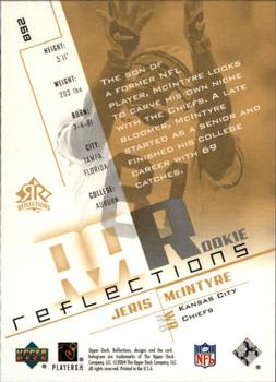 2004 Upper Deck Reflections #268 Jeris McIntyre Back
