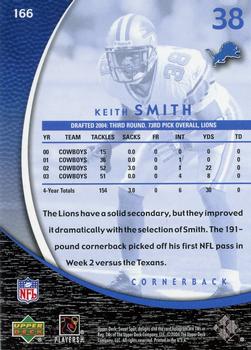 2004 Upper Deck Sweet Spot #166 Keith Smith Back