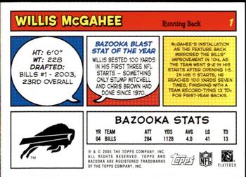 2005 Bazooka #1 Willis McGahee Back
