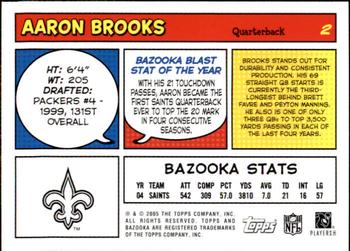 2005 Bazooka #2 Aaron Brooks Back