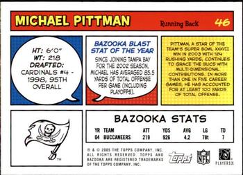 2005 Bazooka #46 Michael Pittman Back