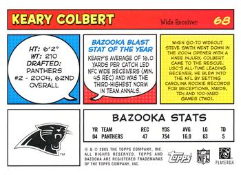 2005 Bazooka #68 Keary Colbert Back