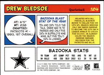 2005 Bazooka #124 Drew Bledsoe Back