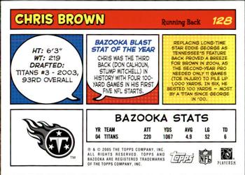 2005 Bazooka #128 Chris Brown Back