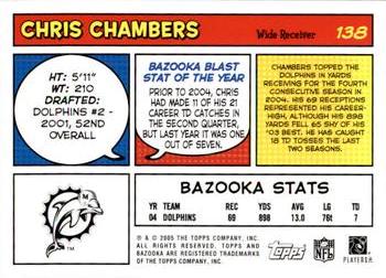2005 Bazooka #138 Chris Chambers Back