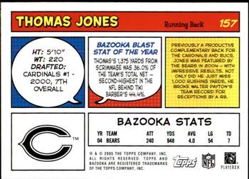 2005 Bazooka #157 Thomas Jones Back