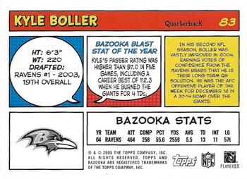 2005 Bazooka #83 Kyle Boller Back