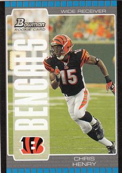 2005 Bowman #166 Chris Henry Front