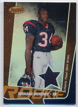 2005 Bowman's Best #116 Vernand Morency Front