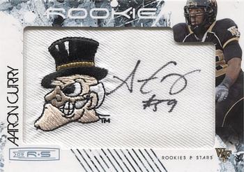 2009 Donruss Rookies & Stars - Rookie Patch College Autographs Platinum #204 Aaron Curry Front