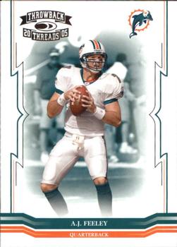 2005 Donruss Throwback Threads #80 A.J. Feeley Front