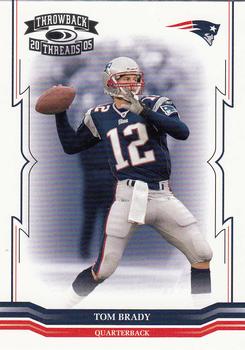 2005 Donruss Throwback Threads #88 Tom Brady Front