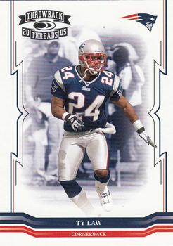 2005 Donruss Throwback Threads #89 Ty Law Front
