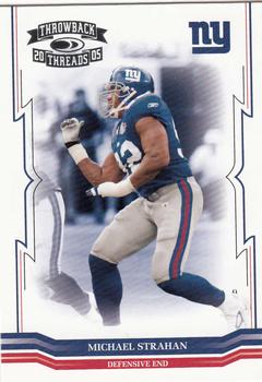 2005 Donruss Throwback Threads #97 Michael Strahan Front