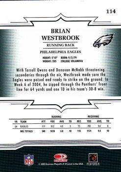 2005 Donruss Throwback Threads #114 Brian Westbrook Back