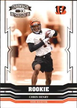 2005 Donruss Throwback Threads #166 Chris Henry Front
