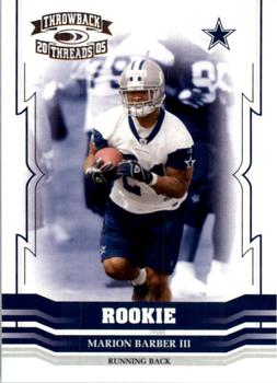 2005 Donruss Throwback Threads #169 Marion Barber III Front