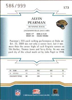 2005 Donruss Throwback Threads #173 Alvin Pearman Back