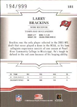 2005 Donruss Throwback Threads #181 Larry Brackins Back