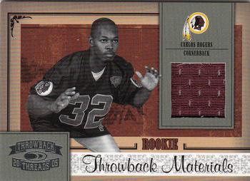2005 Donruss Throwback Threads #207 Carlos Rogers Front