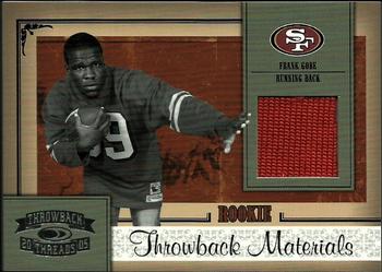 2005 Donruss Throwback Threads #212 Frank Gore Front