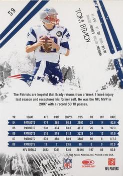 2009 Donruss Rookies & Stars Longevity #59 Tom Brady Back