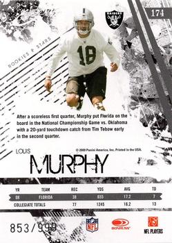 2009 Donruss Rookies & Stars Longevity #174 Louis Murphy Back
