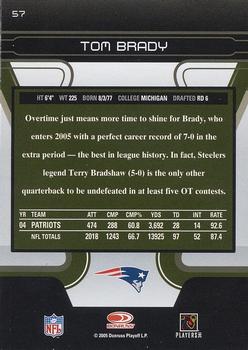 2005 Donruss Zenith #57 Tom Brady Back
