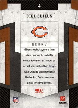 2009 Donruss Threads - Century Legends #4 Dick Butkus Back