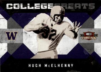2009 Donruss Threads - College Greats #9 Hugh McElhenny Front