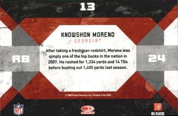 2009 Donruss Threads - College Greats #13 Knowshon Moreno Back